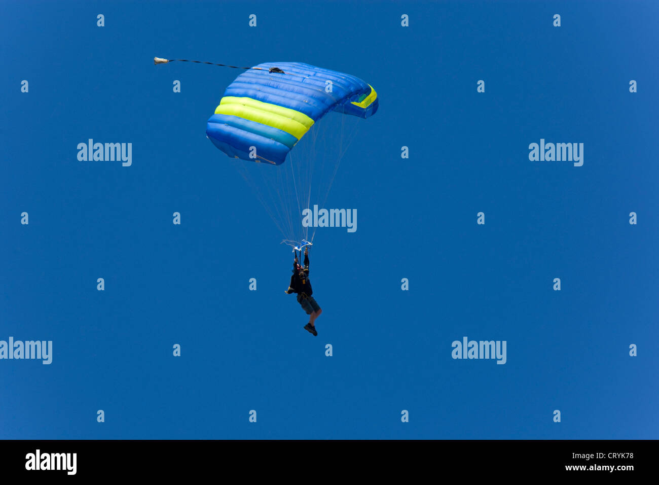 Le parachutisme saut en tandem Banque D'Images
