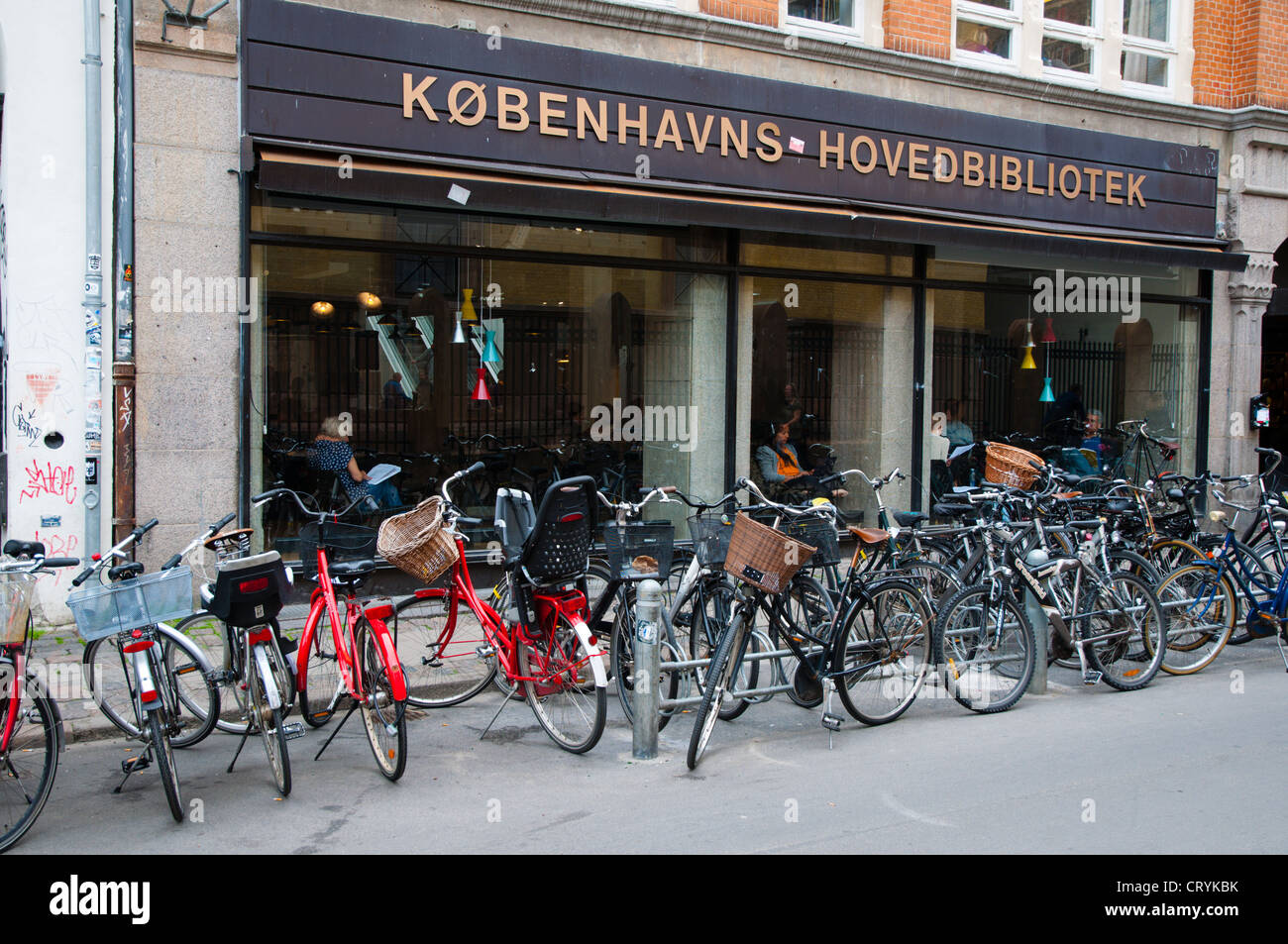 La principale bibliothèque Hovedbibliotek Kobenhavns Norreport salon Copenhague Danemark Europe Banque D'Images