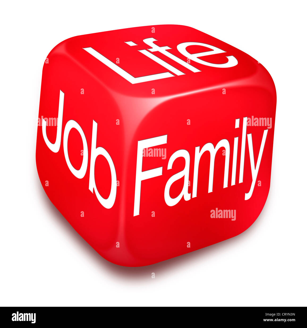 Travail / vie personnelle vie jonglerie concept, travail et famille Banque D'Images