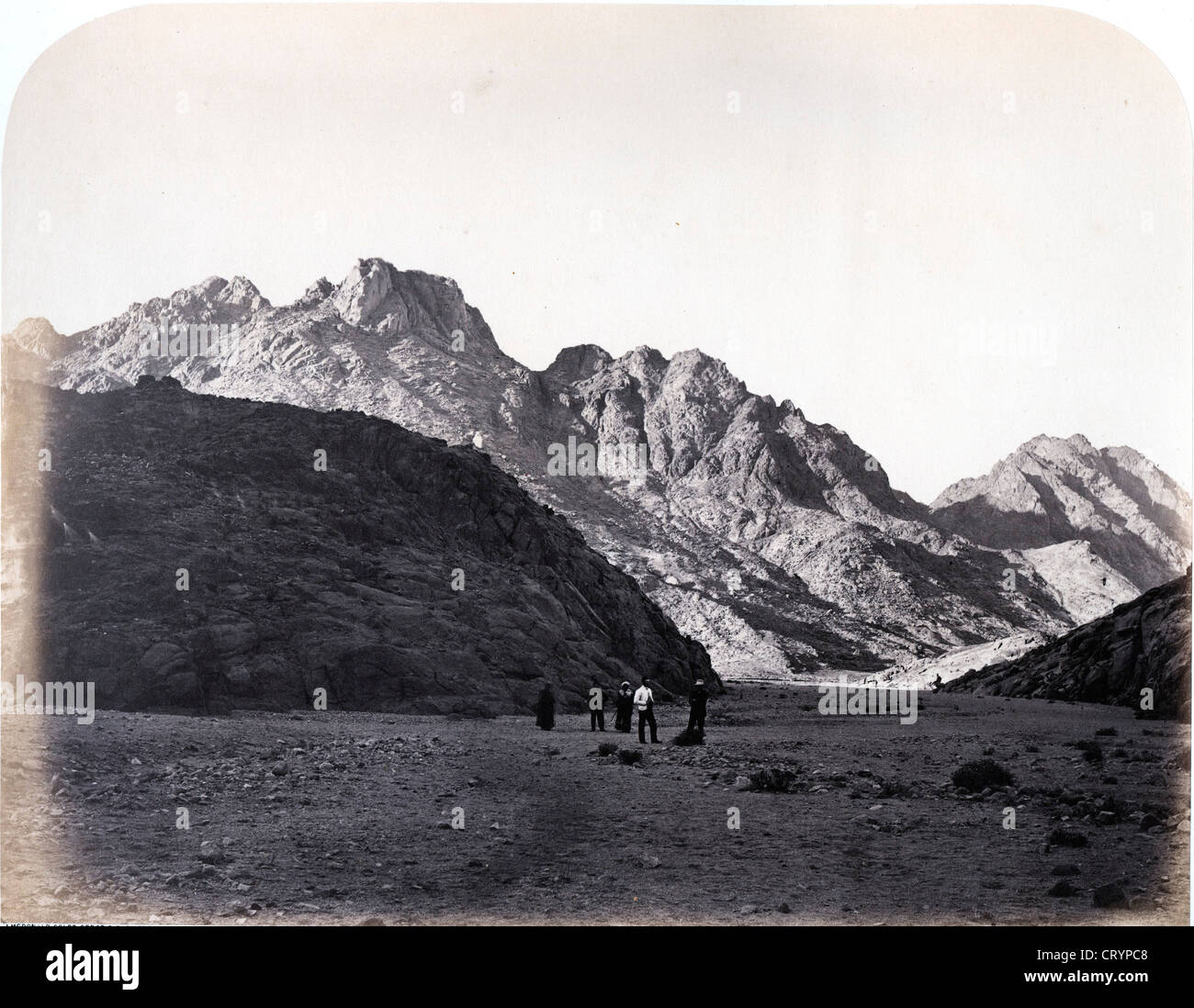 Haroun (Aaron's Hill) avec le Jebel Sona en arrière-plan, 1868, par Sgt. James McDonald Banque D'Images
