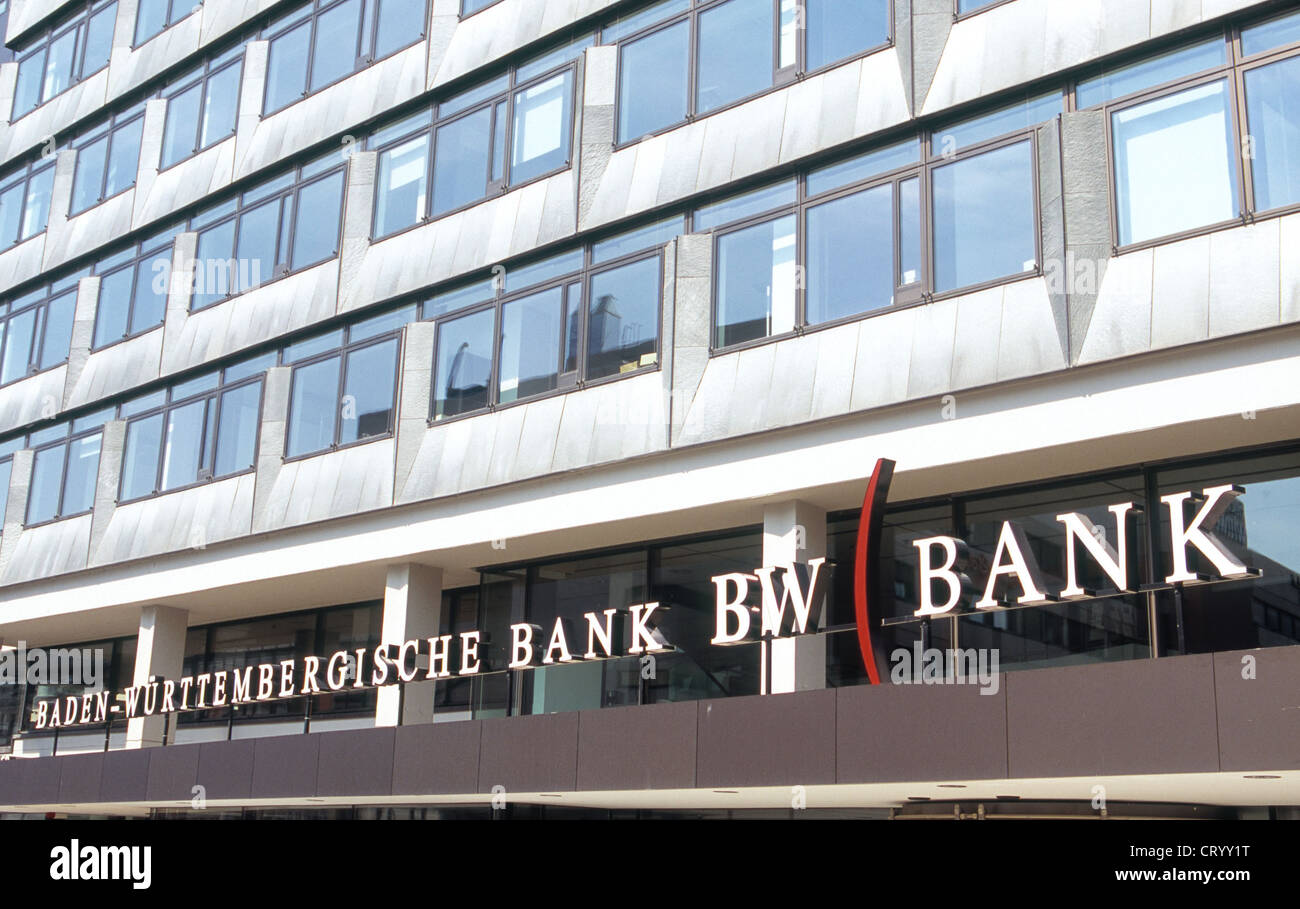 Baden-Wuerttembergische Logo Banque Banque P.C. Banque D'Images