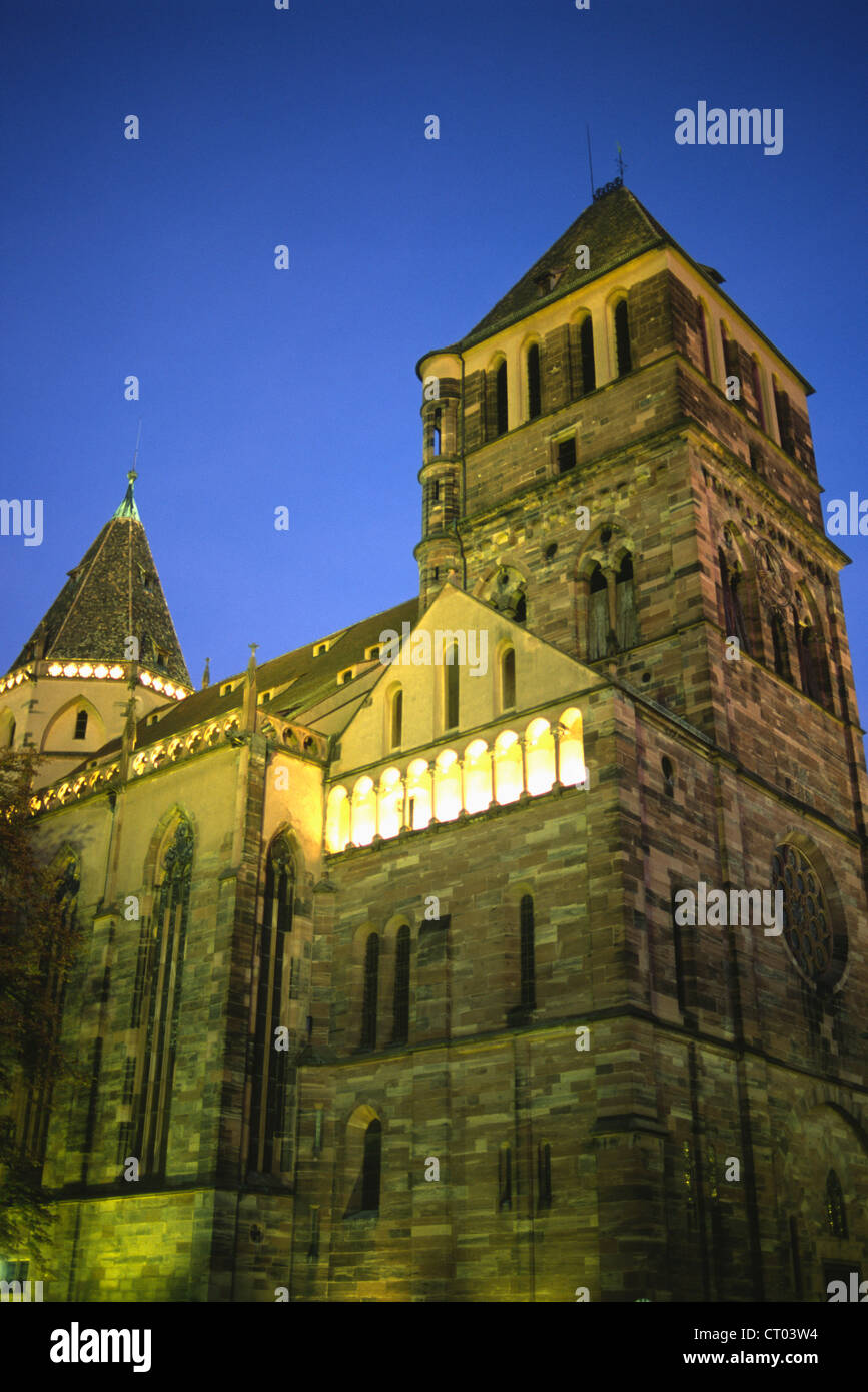 France, Alsace, Strasbourg, église Saint-Thomas, Banque D'Images