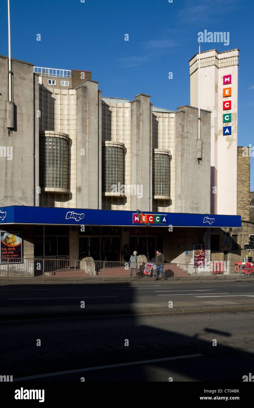 Mecca Bingo Hall, Broad Street, Halifax, West Yorkshire. Autrefois l'Odeon de Halifax. Banque D'Images