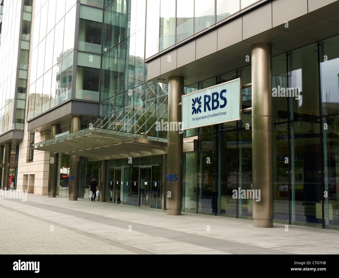 Entrée de RBS bureau à Spinningfields Manchester UK Banque D'Images