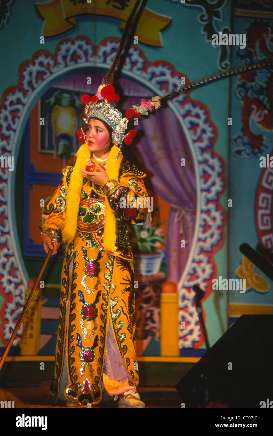 La Malaisie, la performance, l'opéra chinois Banque D'Images