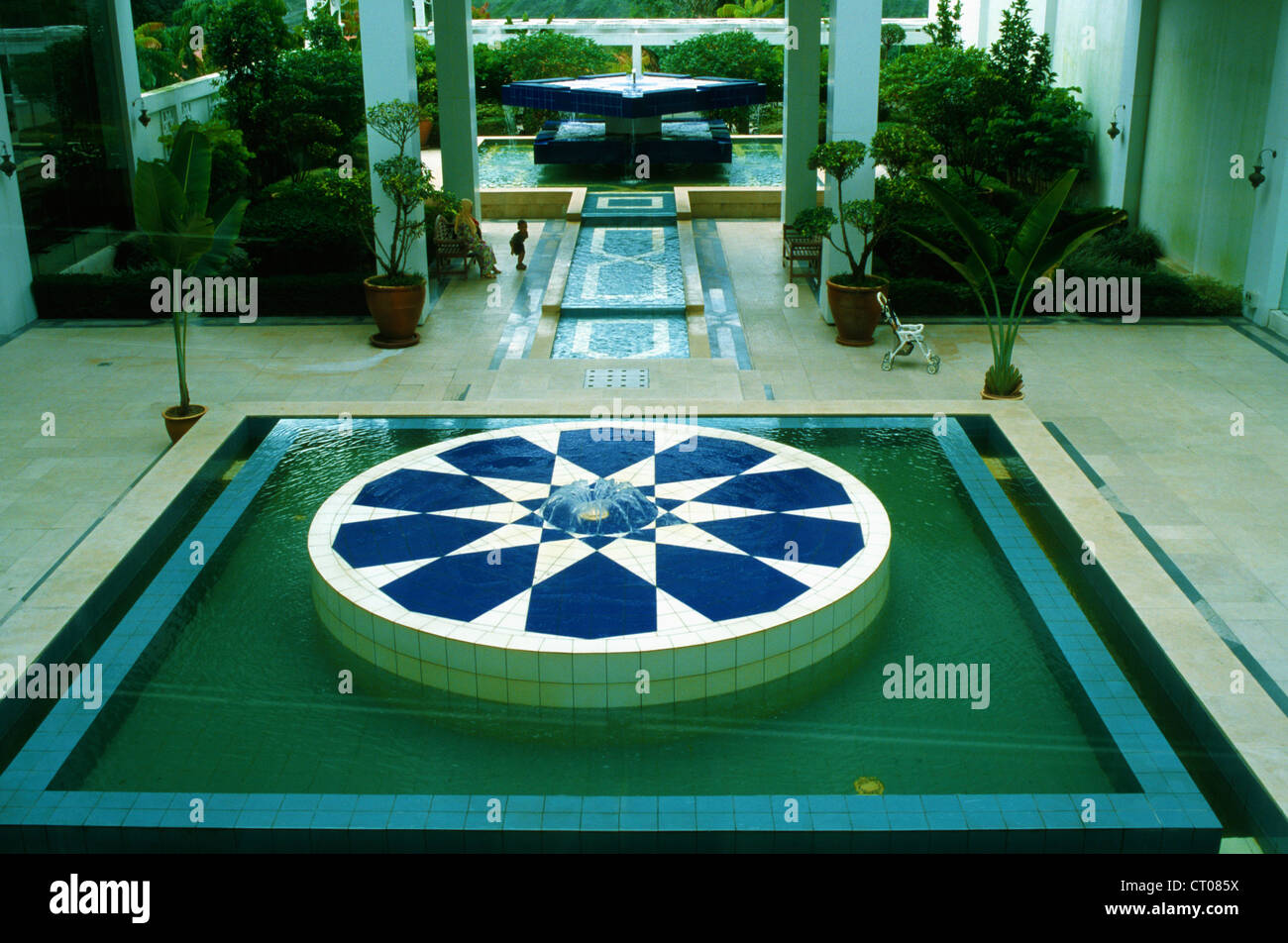 La Malaisie, Kuala Lumpur, Musée des Arts Islamiques, patio, Banque D'Images