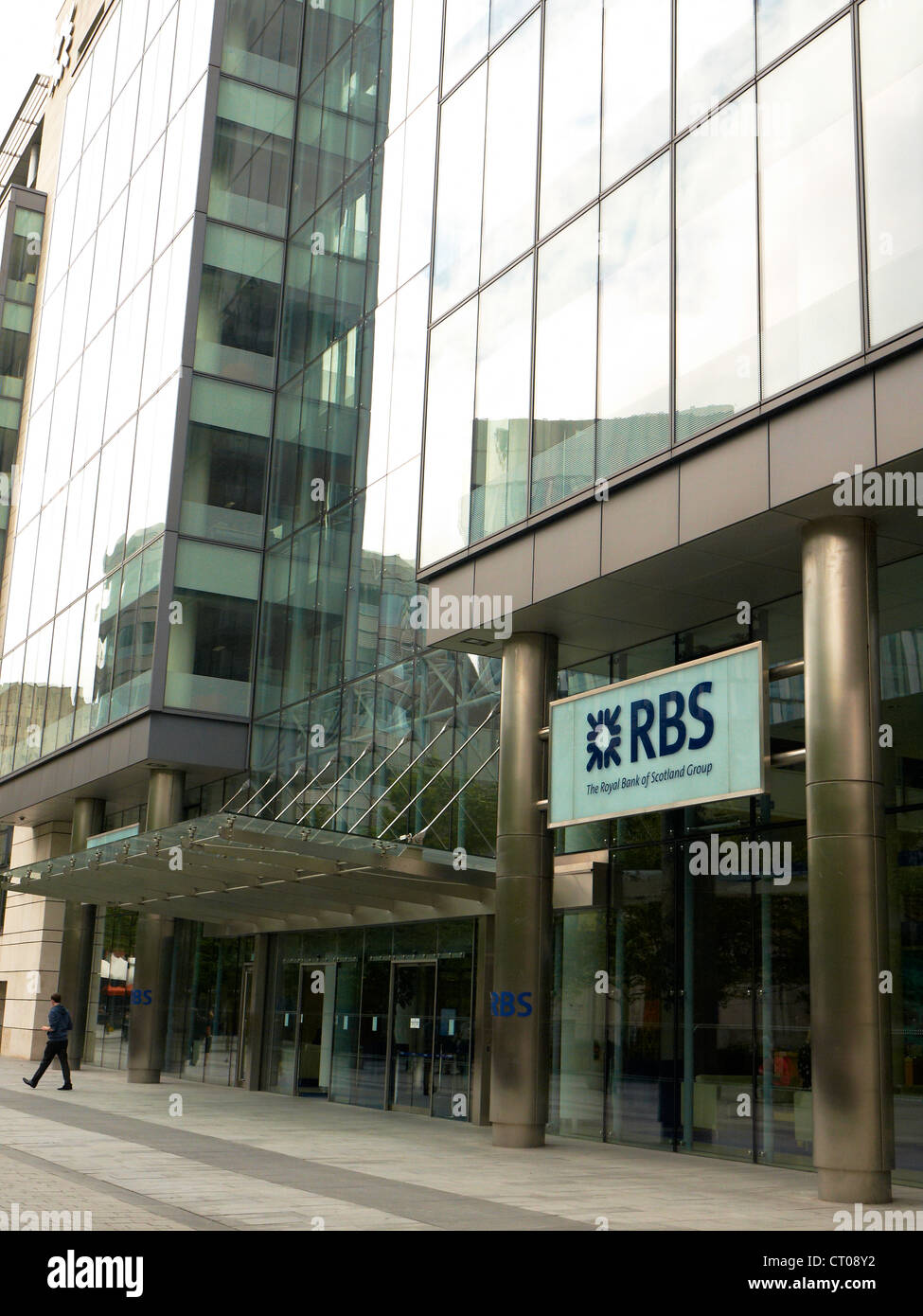 Entrée de RBS bureau à Spinningfields Manchester UK Banque D'Images
