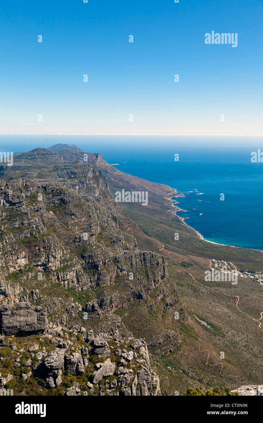 Vue sur la péninsule de Table Mountain, Cape Town, Afrique du Sud Banque D'Images