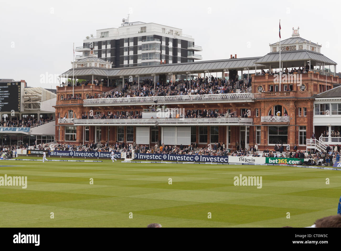 Le Lords Cricket Ground l'Angleterre contre l'Antilles 19 Mai 2012 Banque D'Images