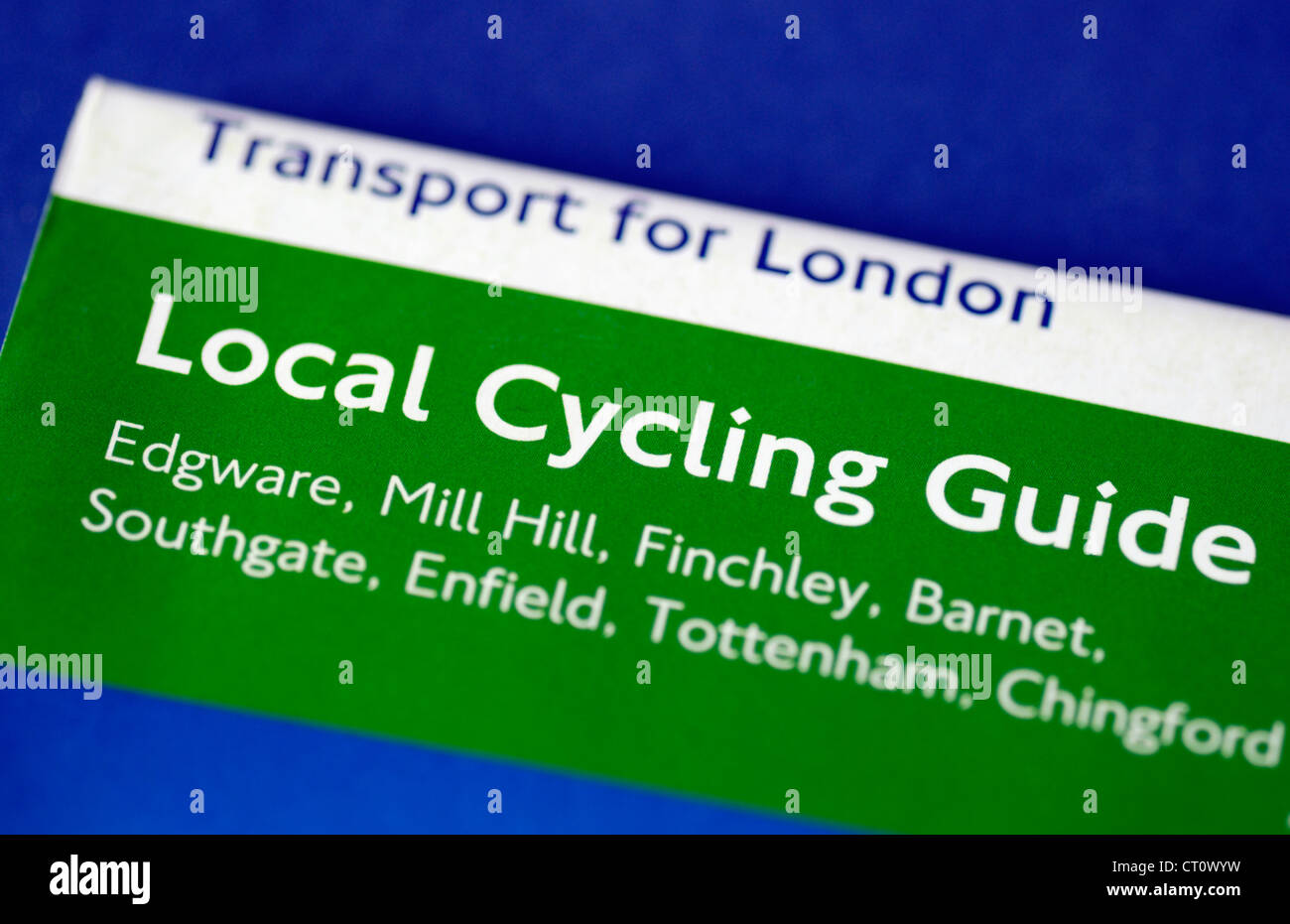 Brochure Guide London Cycling Banque D'Images