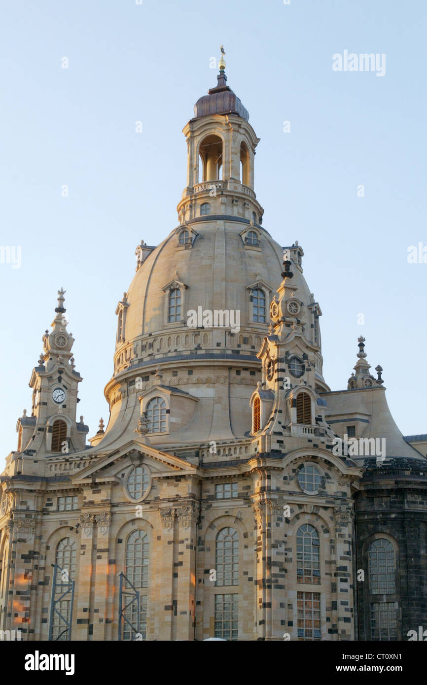 Dresde, la Frauenkirche reconstruite Banque D'Images