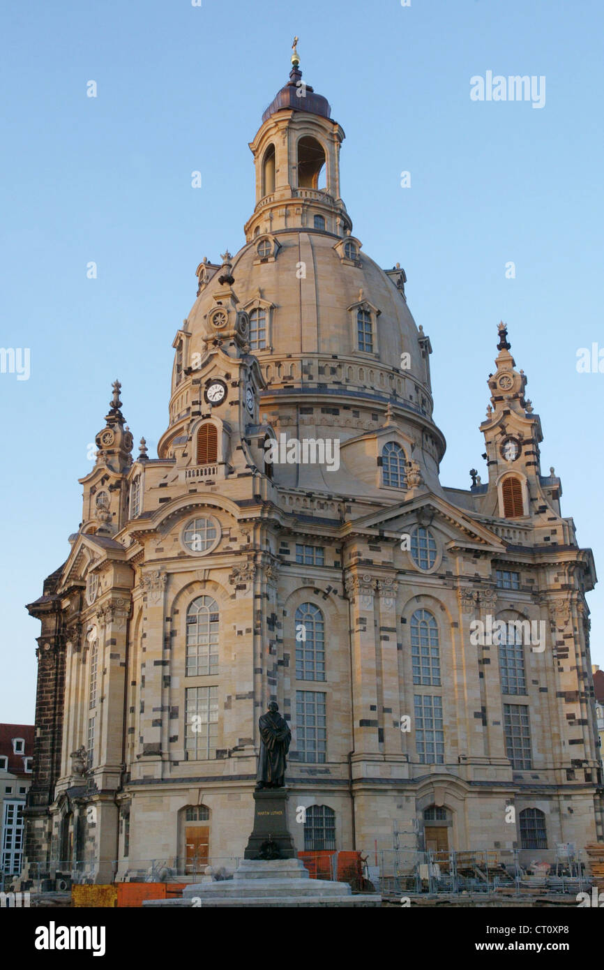 Dresde, la Frauenkirche reconstruite Banque D'Images