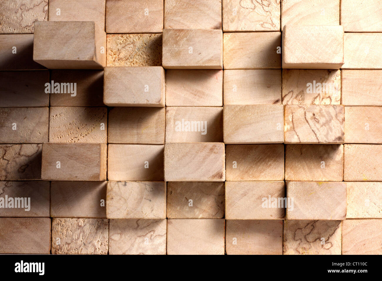 Blocs en bois vintage texture background concept abstrait Banque D'Images