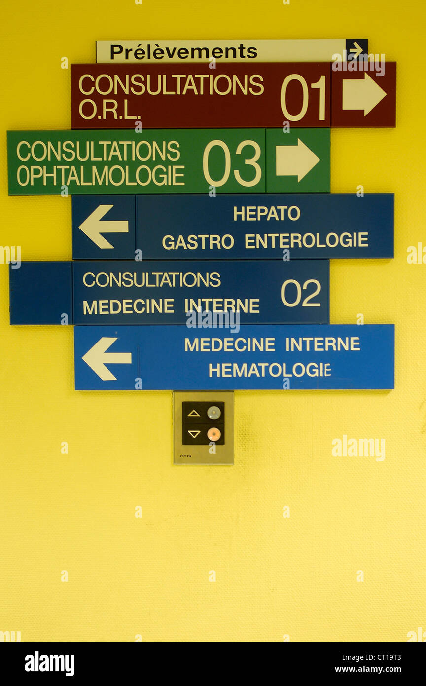 Symbole D'UN HÔPITAL Banque D'Images