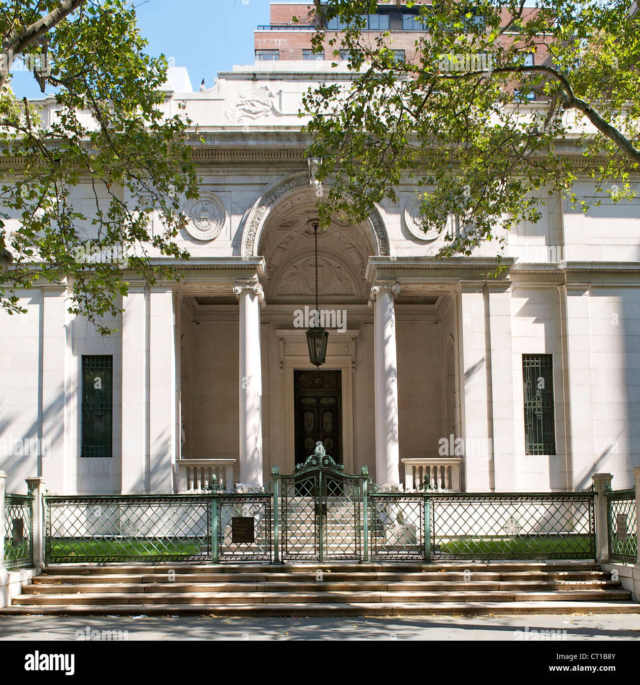 Morgan Library et de l'annexe à Manhattan, New York City, USA. Banque D'Images