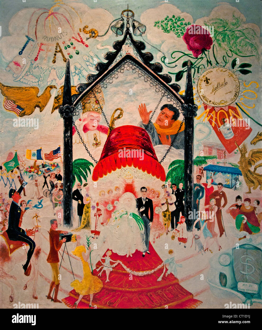 Les cathédrales de l'Art 1942 Florine Stettheimer American United States of America Banque D'Images