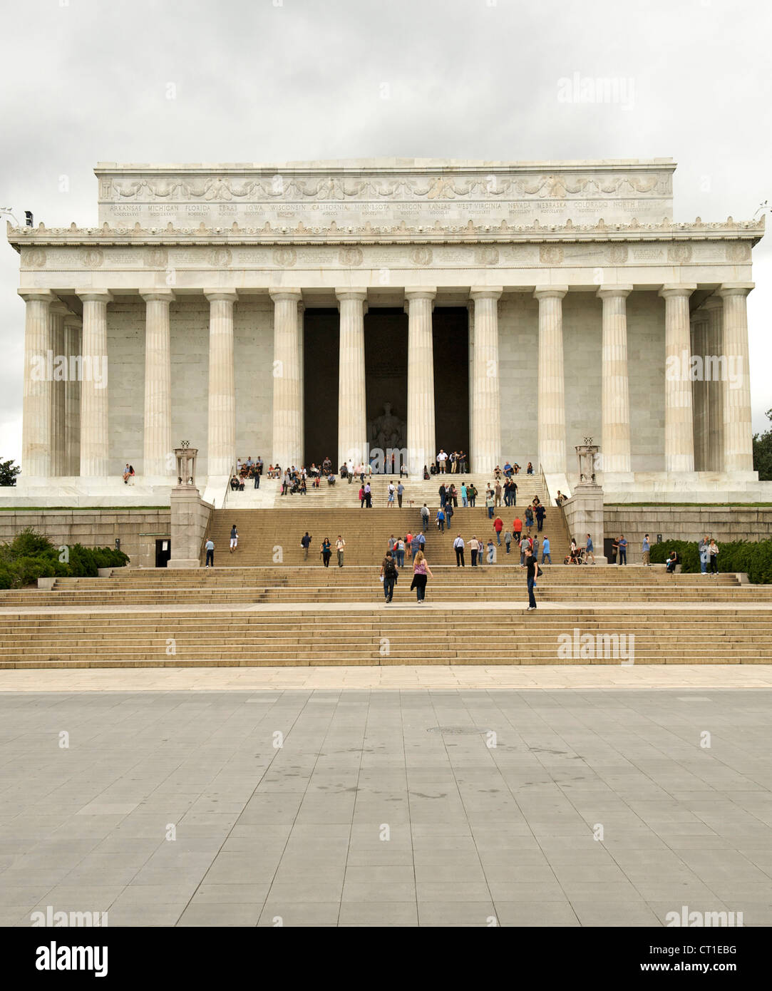 Le Lincoln Memorial à Washington DC, USA. Banque D'Images