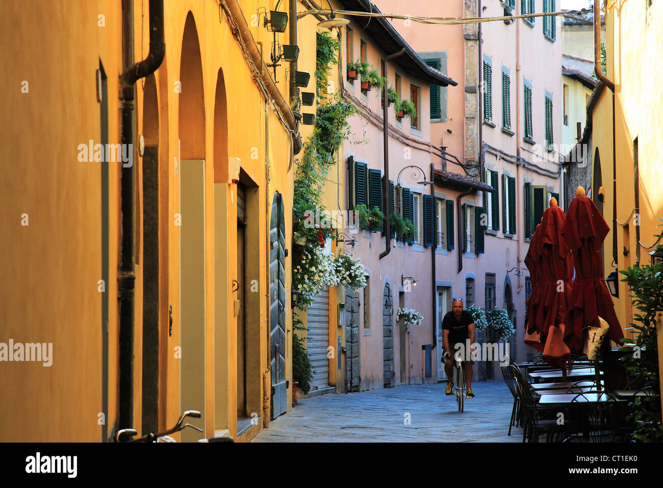 Rue de Lucca, Italie Banque D'Images
