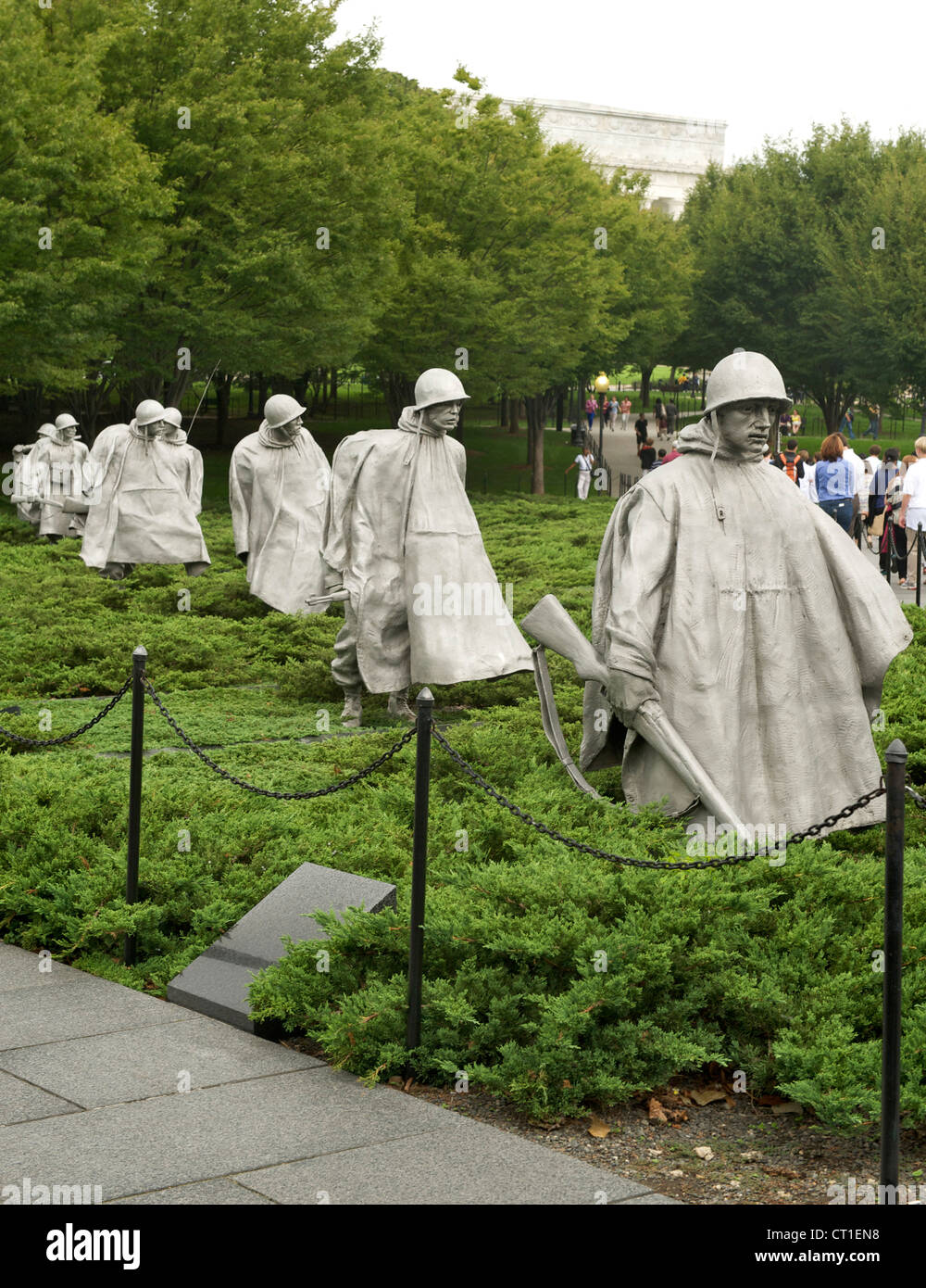 Korean War Veterans Memorial à Washington DC, USA. Banque D'Images