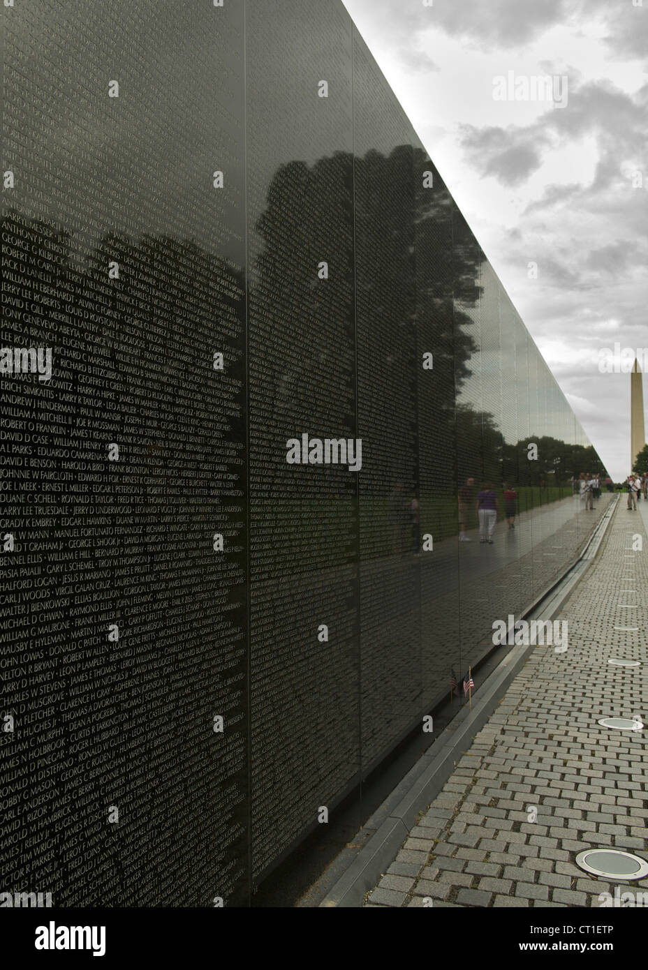 Vietnam Veterans Memorial à Washington DC, USA. Banque D'Images