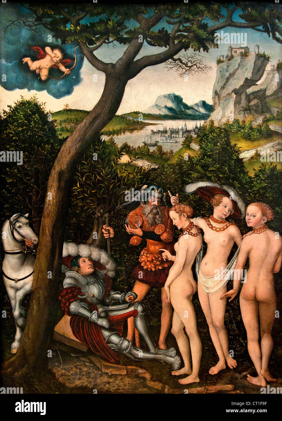 L'arrêt de Paris 1528 par Lucas Cranach l'ancien (1472-1553) Allemagne Allemagne Allemagne Allemagne Allemagne Allemagne Banque D'Images