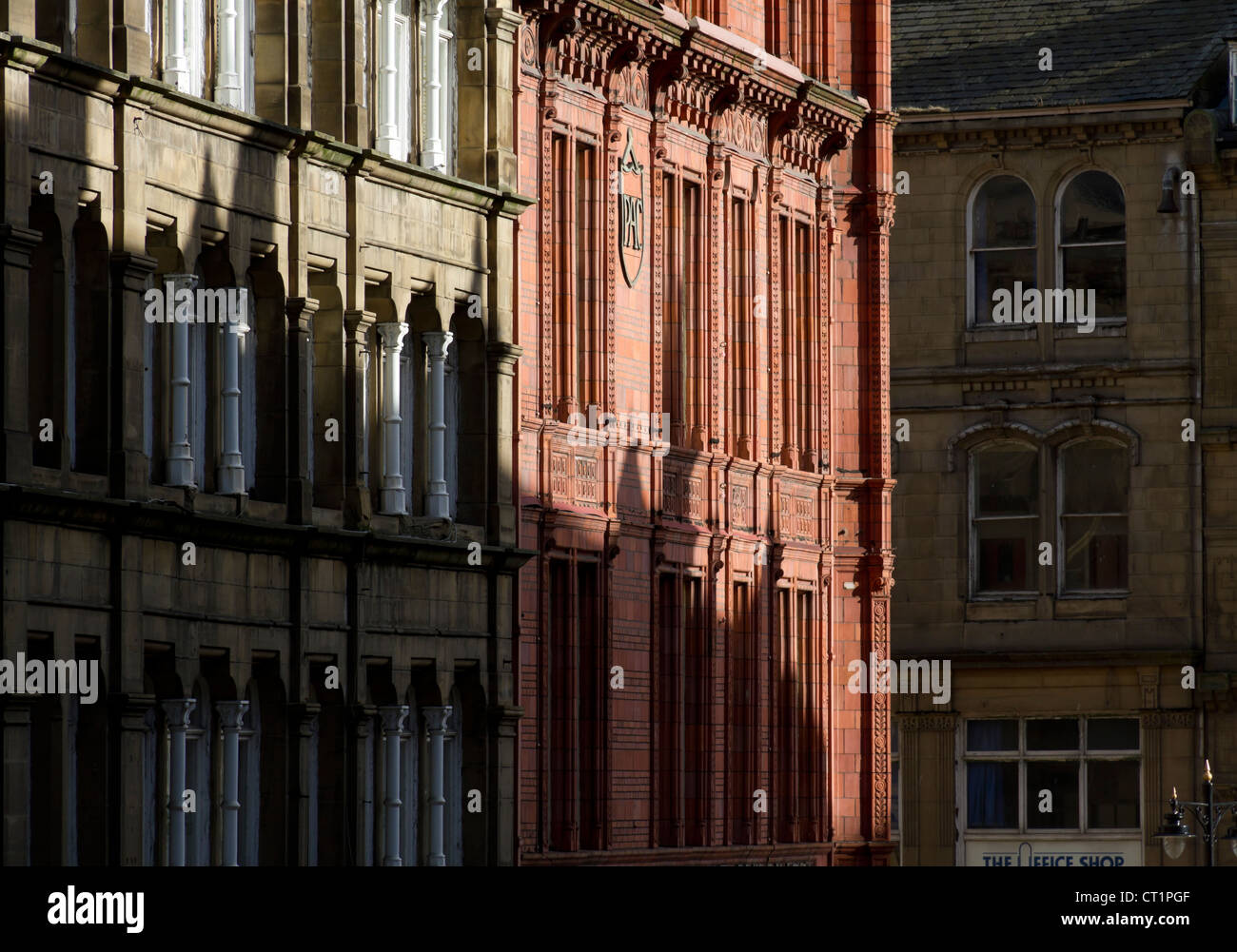 Le bâtiment d'assurance Prudential, Sunbridge road, Bradford, 1895 ; construit maintenant une branche de la Co-operative Bank. Banque D'Images