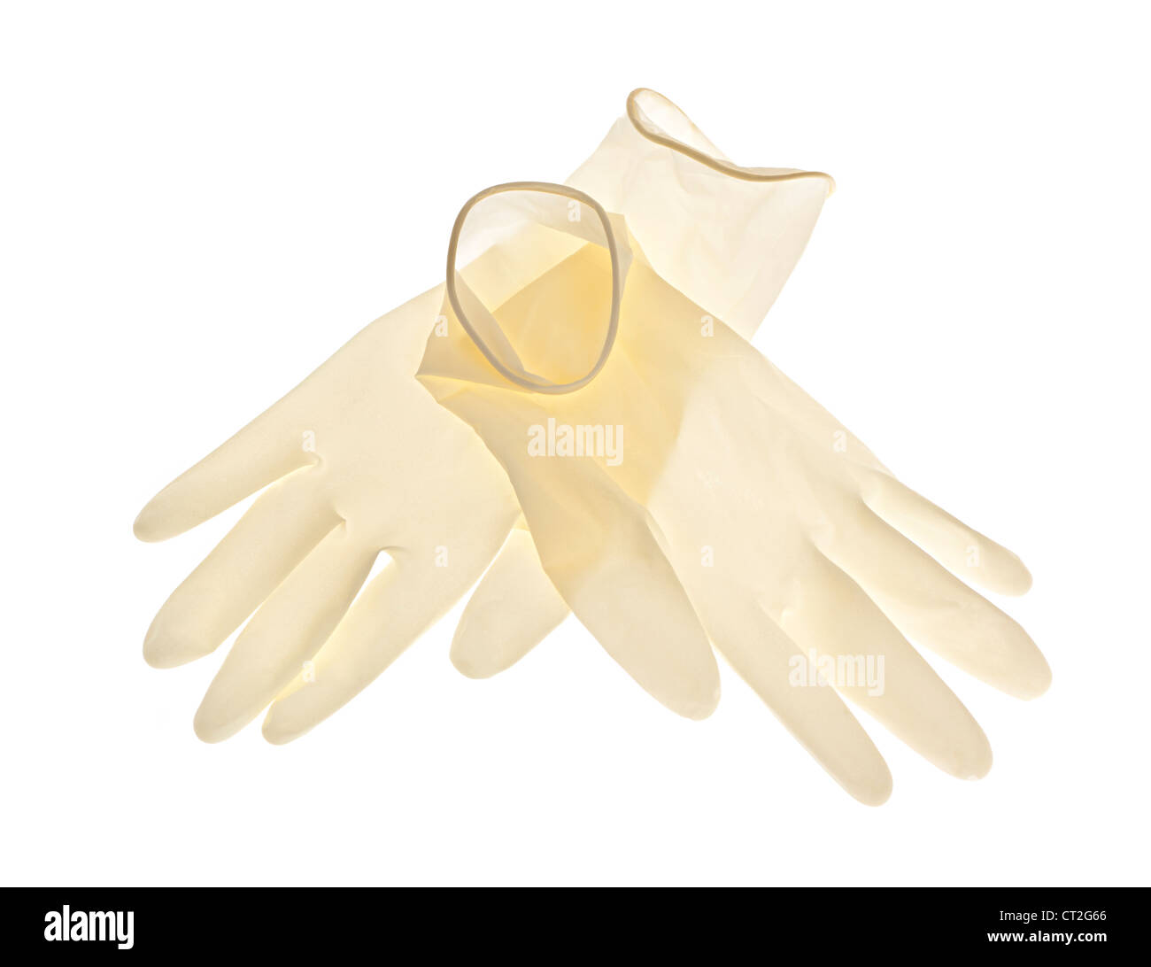 Paire Gants Latex Unisexe Montant Court Noir 0.4mm XS - Rubberfashion