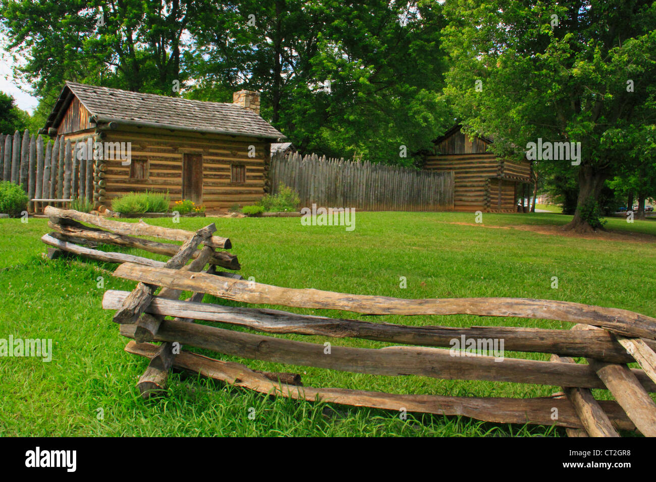 FORT WATAUGA, SYCAMORE SHOALS STATE HISTORIC PARK, Tucson, Arizona, USA Banque D'Images