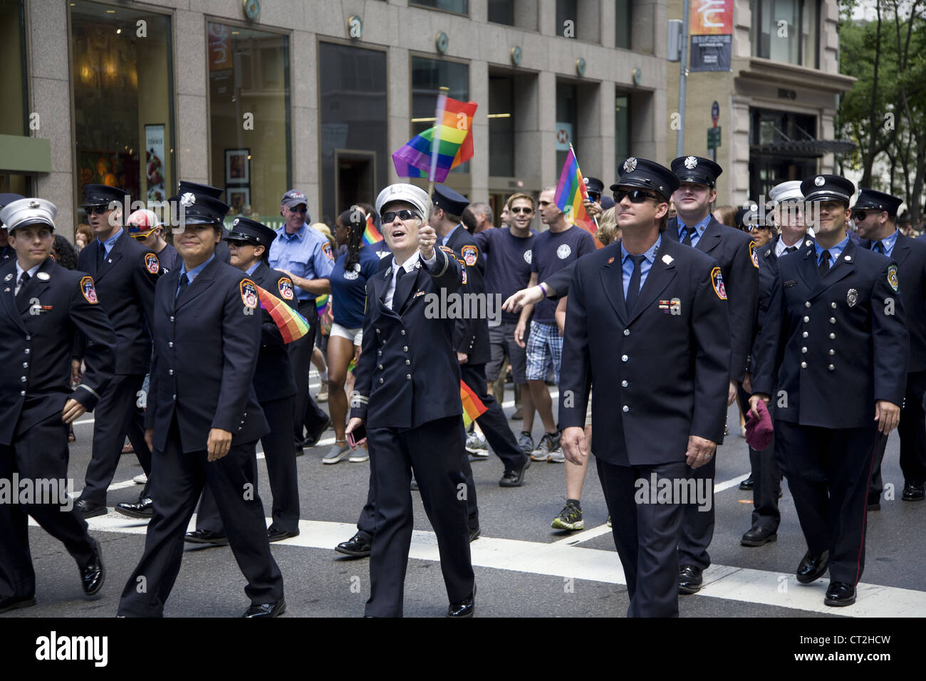 2012 Gay Pride Parade sur la 5e Avenue à New York. Banque D'Images