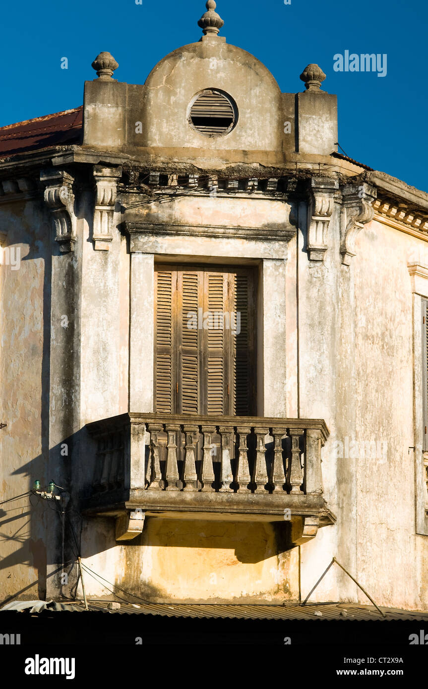 Bâtiment colonial français, Diego Suarez Antsiranana, Madagascar / Banque D'Images