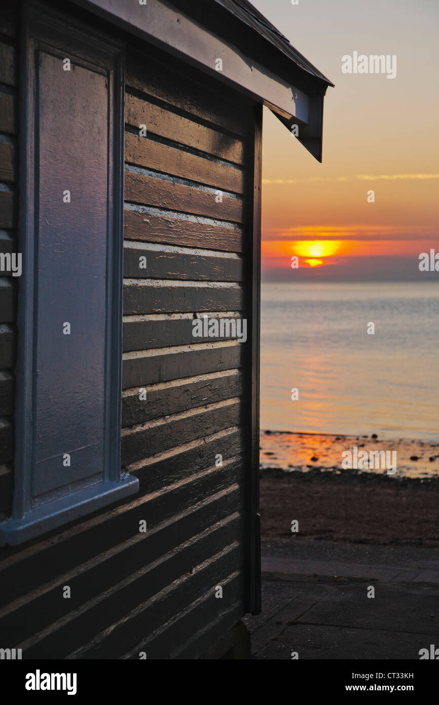 Grondin, cabines de plage à l'île de Wight, Royaume-Uni Banque D'Images