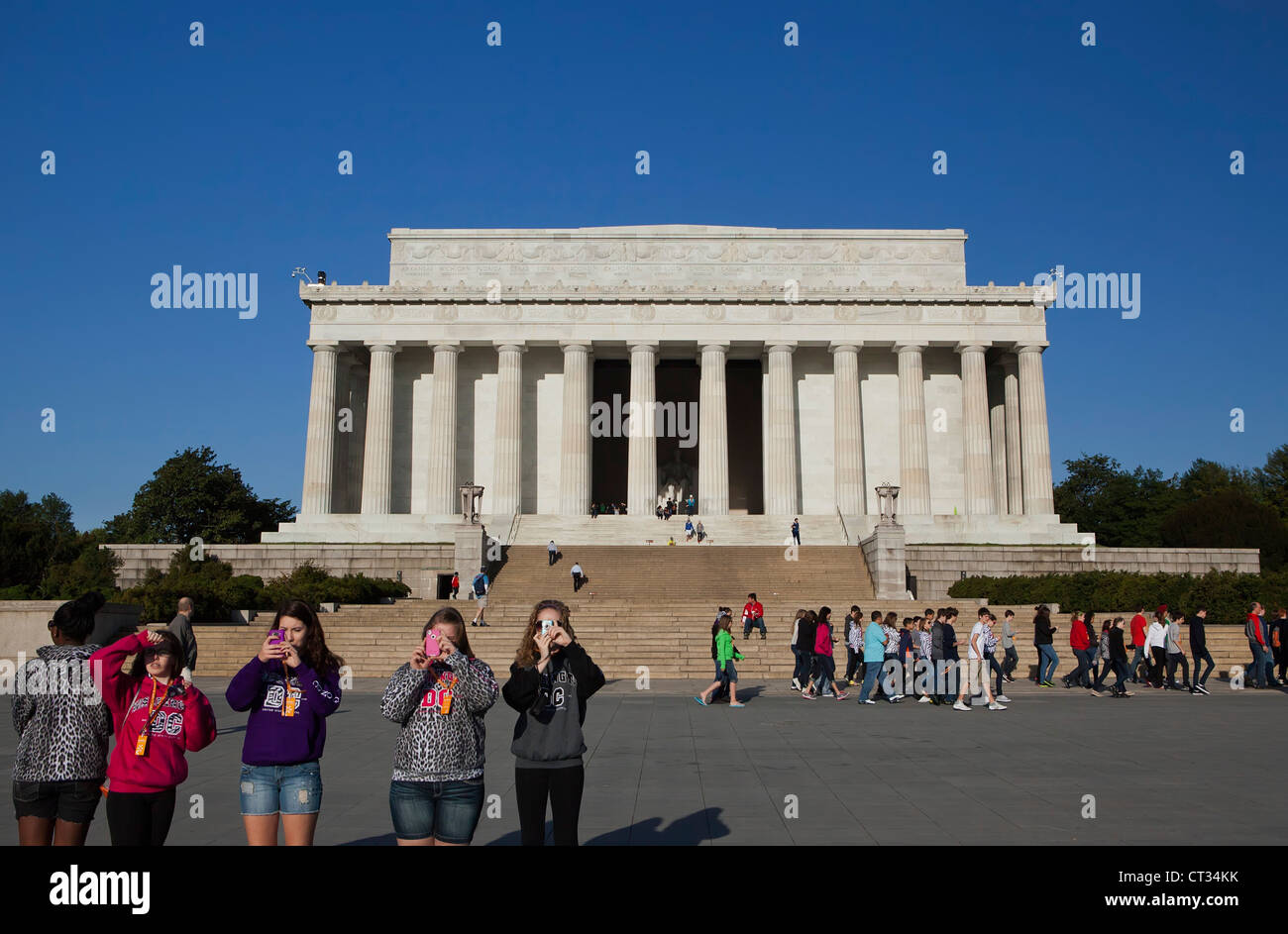 Lincoln Memorial, Washington DC, District of Columbia, États-Unis Banque D'Images