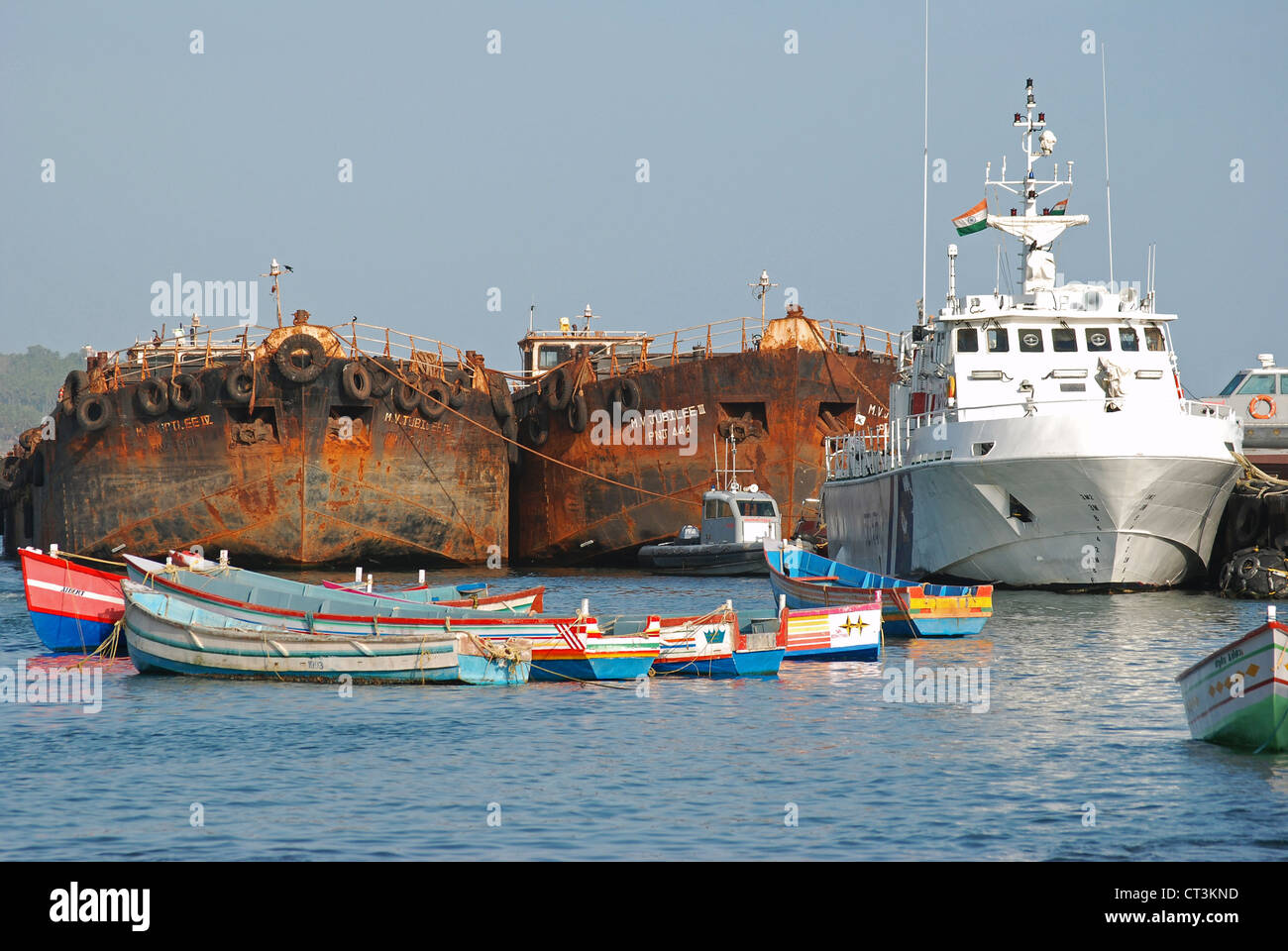 Port de Kerala, Inde Banque D'Images