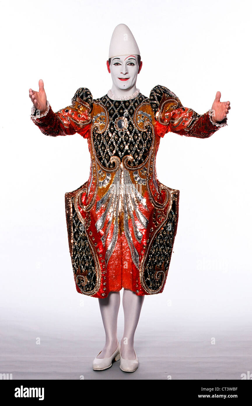 Circus Roncalli, clown blanc Jann Rossi Banque D'Images