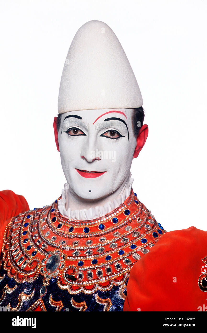 Circus Roncalli, clown blanc Jann Rossi Banque D'Images