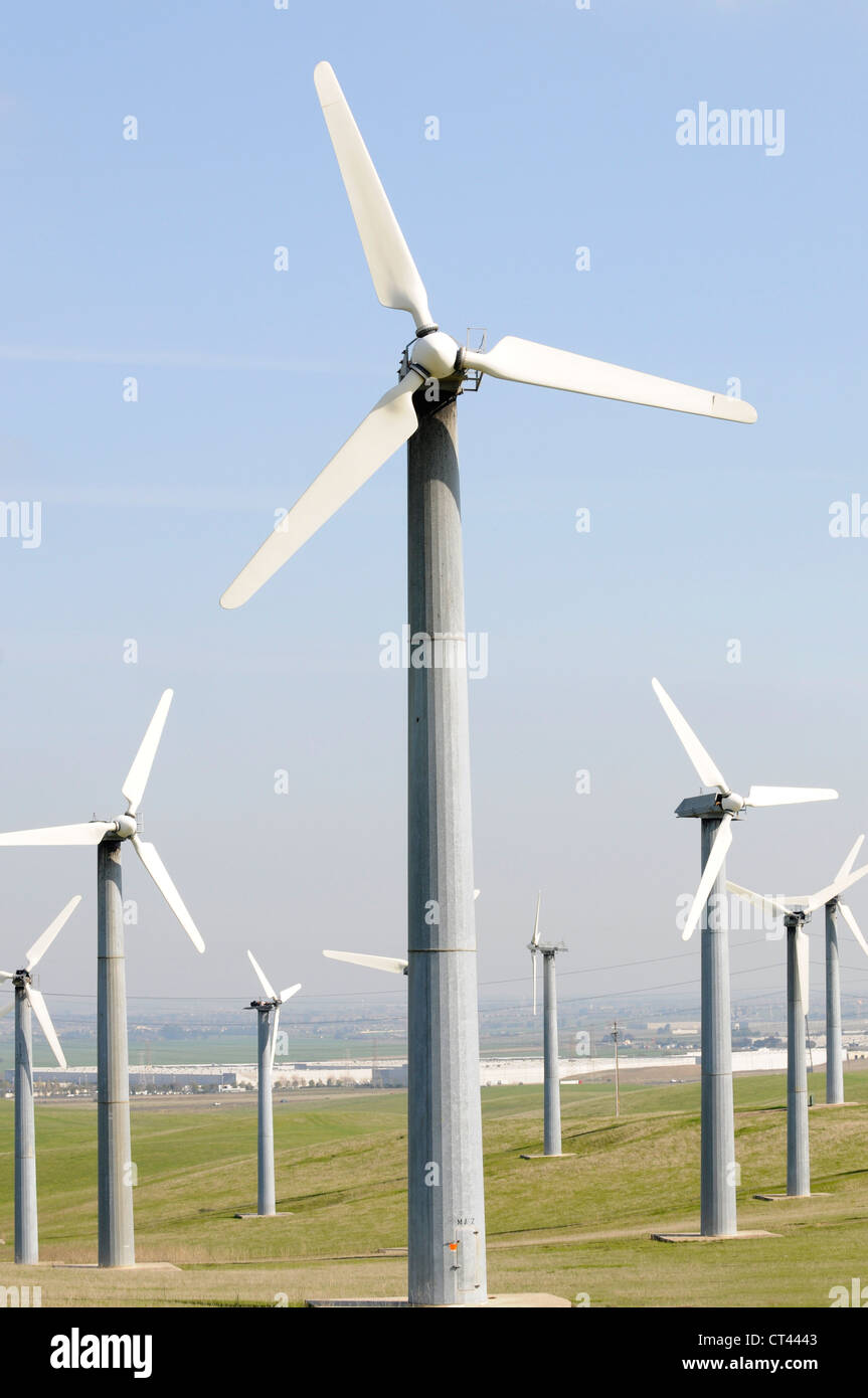 Autre source d'alimentation de l'énergie éolienne en Californie ferme Banque D'Images Autre source d'alimentation de l'énergie éolienne en Californie ferme Banque D'Images