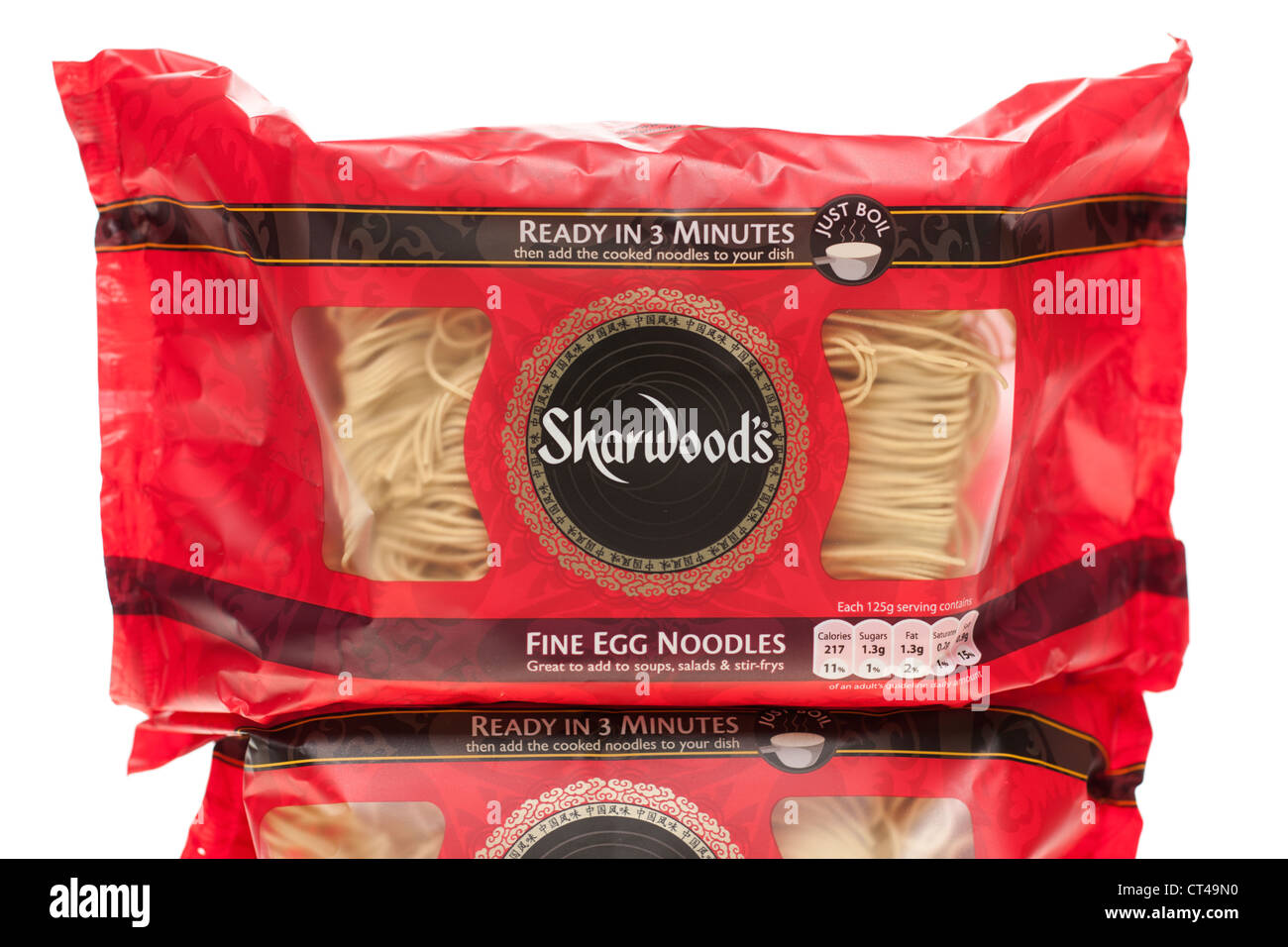 Paquet de nouilles aux oeufs bien Sharwoods Banque D'Images