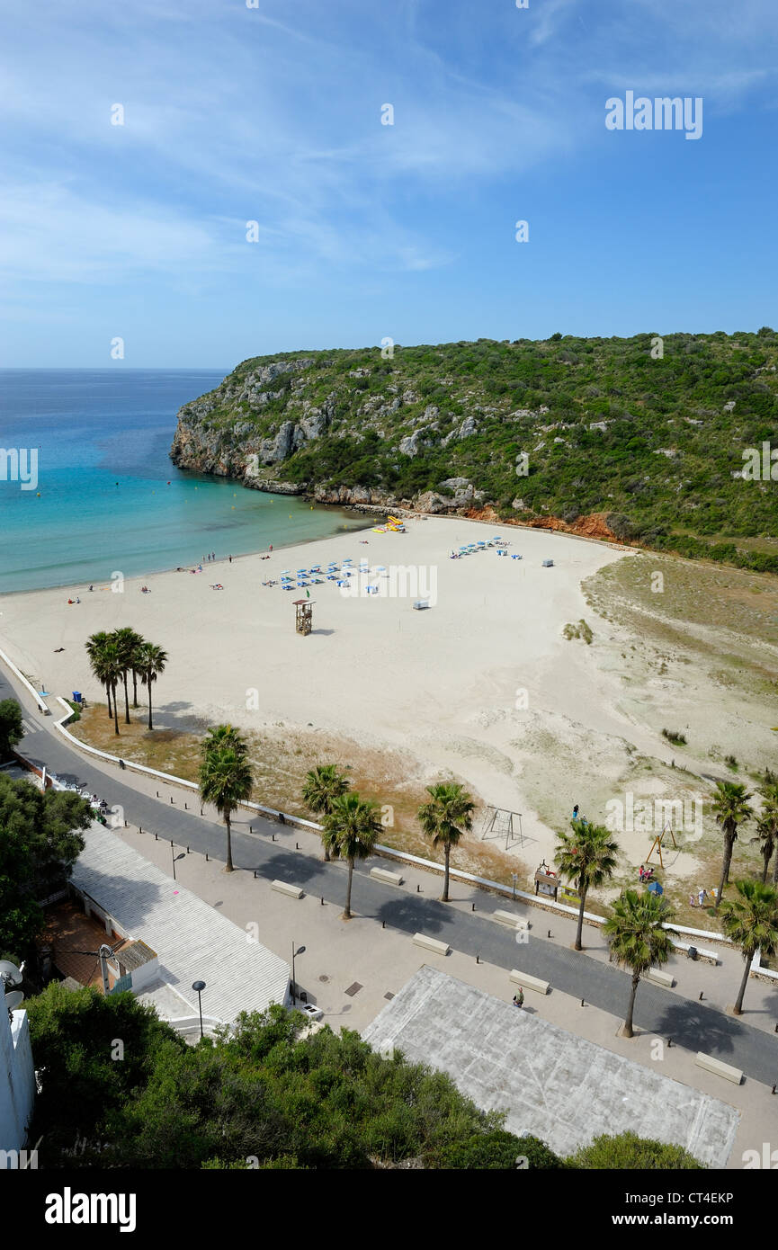 La plage de Cala'n Porter, Minorque îles Baléares Espagne europe Banque D'Images