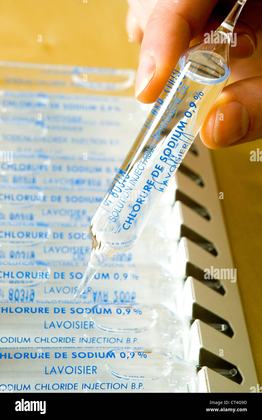 Chlorure de Sodium 0,9% Flacon Verre Injectable - Lavoisier