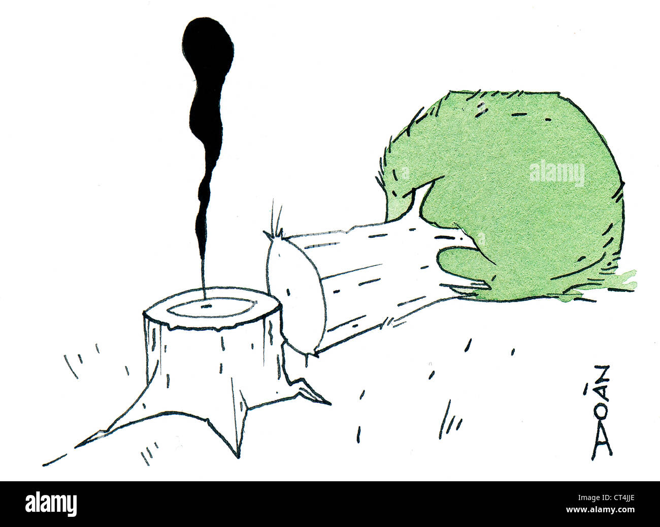 DÉFORESTATION Banque D'Images