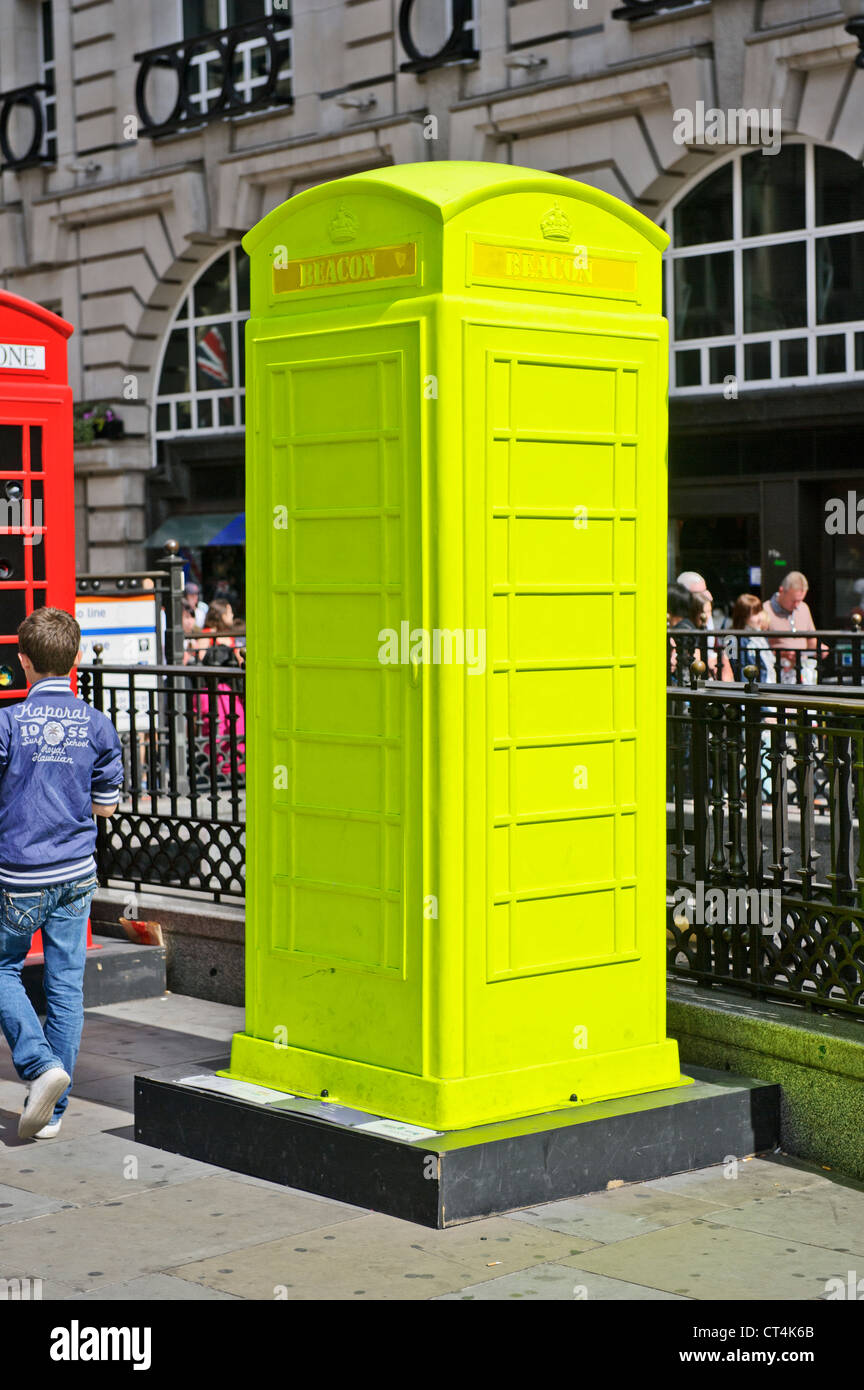 BT Artbox, 'Beacon' par Steven Bray, Londres, Angleterre, Royaume-Uni. Banque D'Images