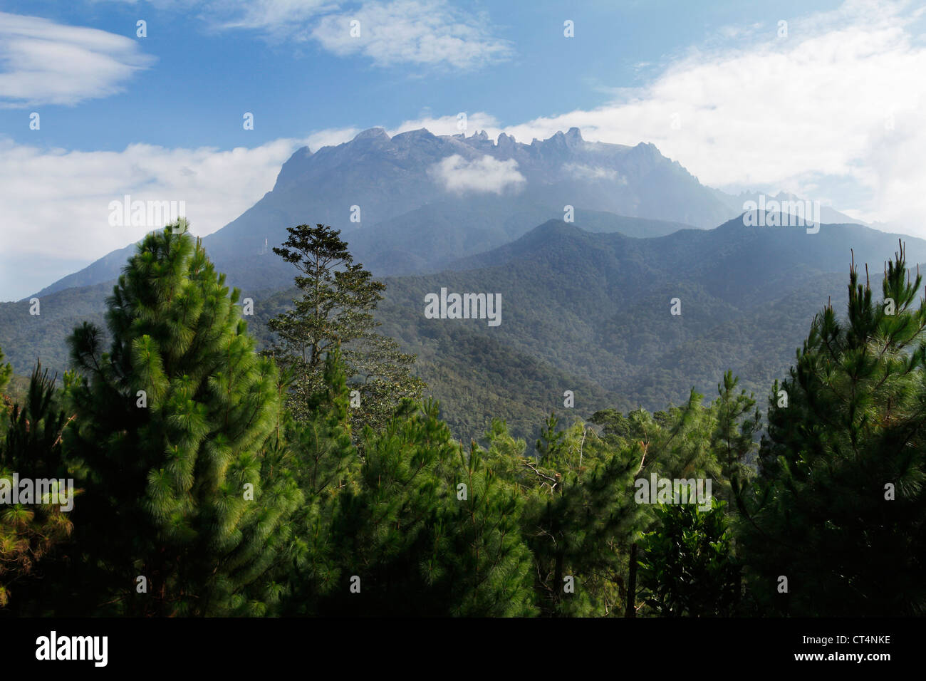 Le Mont Kinabalu à Sabah, Malaisie Orientale/ Banque D'Images