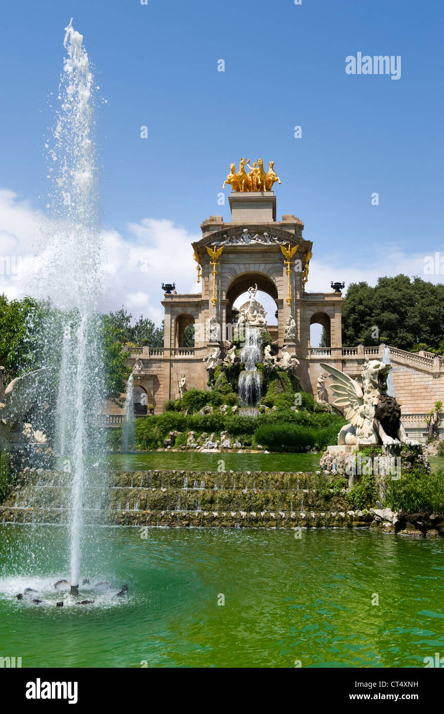 Cascada monument fontaine de Parc de la Ciutadella barcelona Banque D'Images