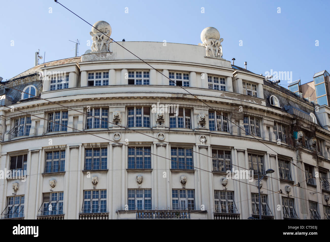Centre-ville de Belgrade en Serbie Banque D'Images