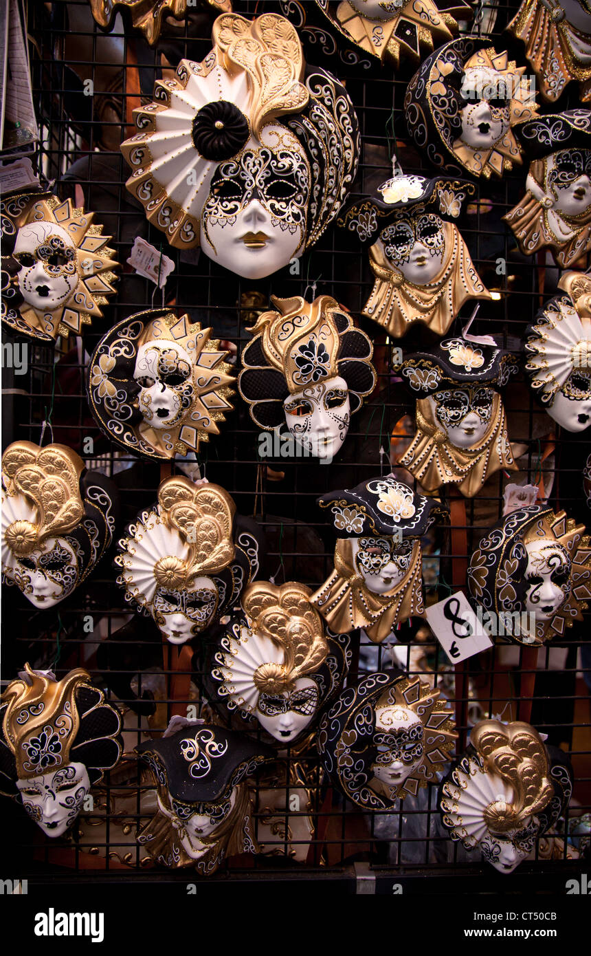 Les masques de carnaval de Venise Banque D'Images