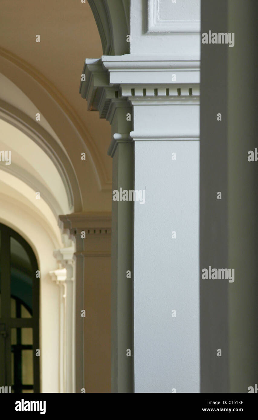 Berlin, piliers blancs Banque D'Images