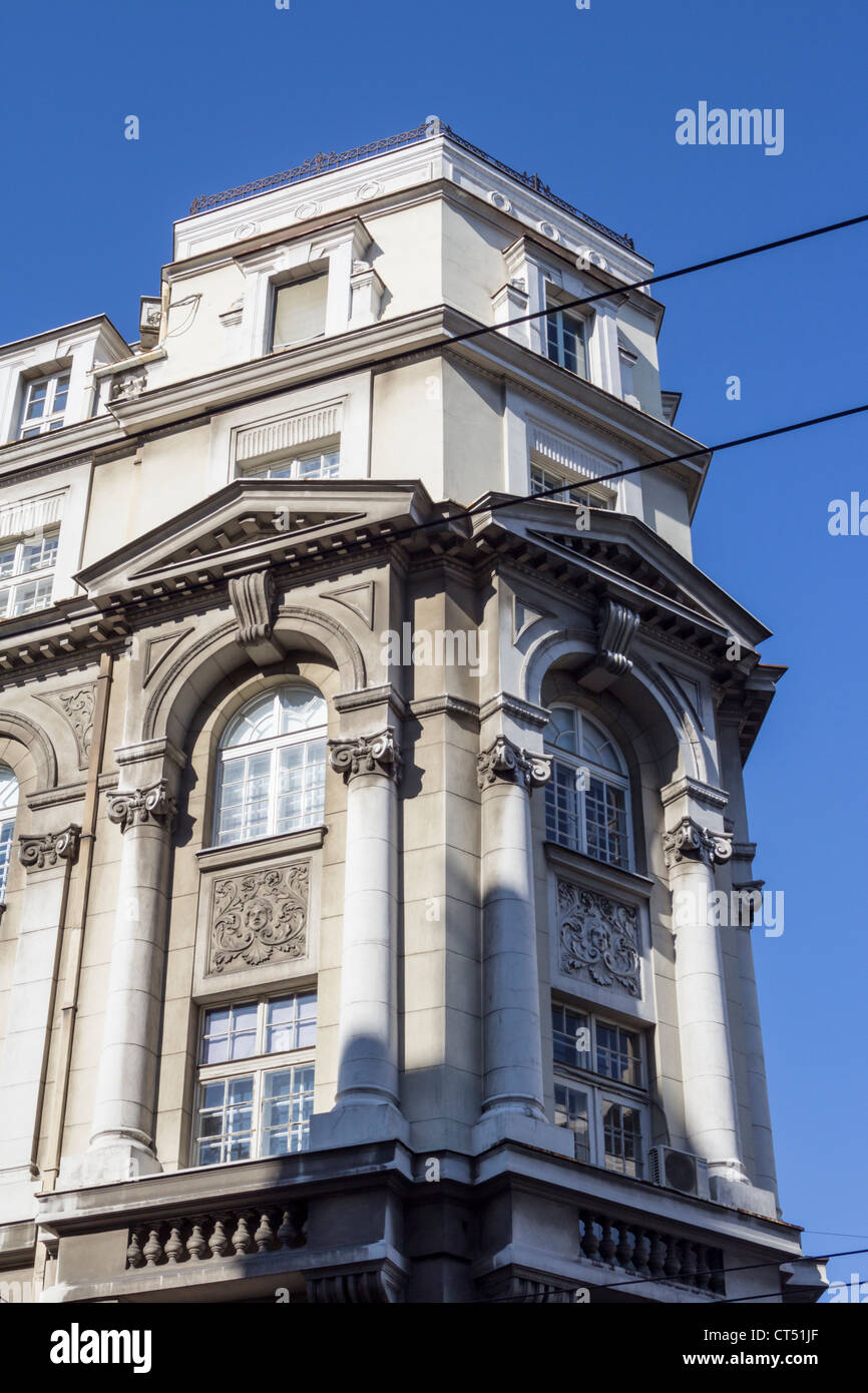 La ville de Belgrade en Serbie. L'édifice de la rue Kralja Milana Banque D'Images