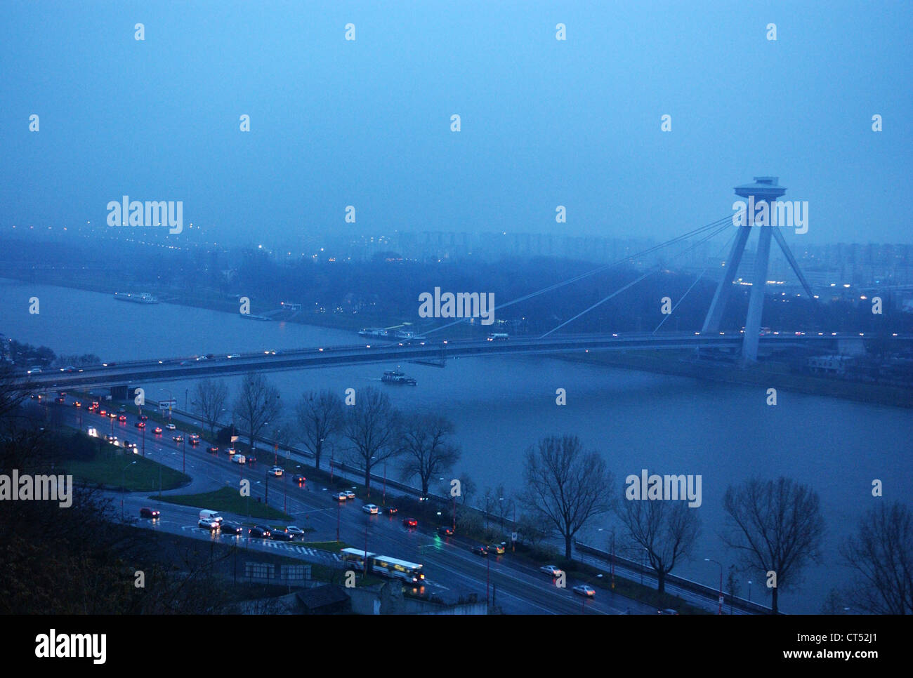 Bratislava, nouveau pont Banque D'Images