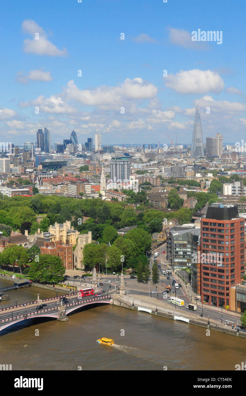 Des toits de Londres comme vu de la Millbank Tower Banque D'Images