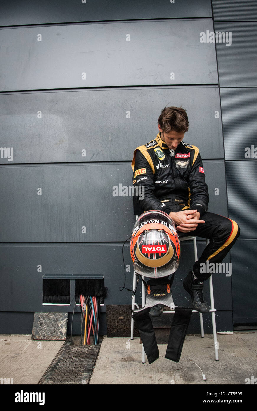 Romain Grosjean - British Grand Prix de Formule 1 de Silverstone, 2012 Banque D'Images